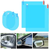 2pcs imperméable voiture latéral fenêtre autocollants anti-rétroviseur autocollant Autocollant anti-brouillard métallique de protection de protection