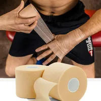 Ellenbogen-Knie-Pads Schwamm Hautfilm Selbstklebende elastische Bandage-Schaumstoff Baumwolle Underwrap Sport Pre-Wrap für athletisches Band