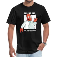 Funny Men s T shirts Doctor Zoidberg Who Unique T Shirt Special 100 Cotton Fabric Tshirt Trust Me I m A Cthulhu Tees 220705