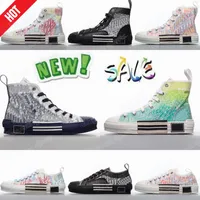 Dior Diors B23 High-Top Sneaker White en Black Dior schuine canvas Technology Trainers sneakers Outdoor Platform Lace Up Flat Trainer