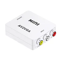 AV To VGA Connector 1080p 60 Гц AV2VGA CVBS CVBS AV/RCA2VGA Video Adapter для телевизионного монитора