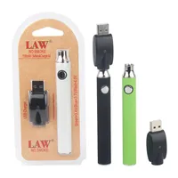 Préchauffage de la loi Vv Vape Pen Kit 1100mAh Batterie avec chargeur USB Vente de tension Préchauffez les kits de démarrage de filetage Blister 298d