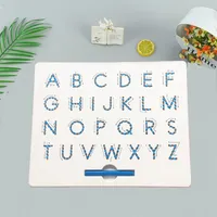 26 Alphabet Numbers Magnetic Tablet Drawing Board Pad Toy Bead Magnet Stylus Pen Writing Memo Board Learning Educational Kid To LJ312P