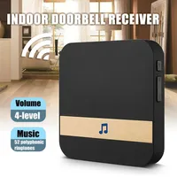 Sonnette de porte vidéo Smart Video sans fil 433MHz récepteur de musique carillon Home Security Indoor Intercom Door Door Bell Receiver 10-110DB Sounds265b