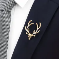 Designer di lusso Deer Diamond Brooch ACCESSORI A Catena Uomini e Donne Suit Shirt Air Collar Collar Collars Fibbia Corsage Pin Pin Accessori