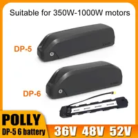 36V 15Ah 18.2AH 21Ah Polly DP-6 DP-5 e-Bike Battery 48V 15 ah 52V 15Ah 18650 Lithium Cell Downtube b attery for 1000W 750W 500W Motor