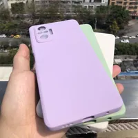 Ultra thin Liquid Silicone Case For Xiaomi Redmi Note 11 10 9 9S 8 7 Pro Max Poco F3 M3 Pro X3 NFC 9A Mi 11 Original Square Case202K