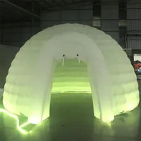 7M قطر المأوى LED LED ضوء نفخ Igloo Luna خيمة بار قبة سرادق مصباح البالون البالون للمعرض 242 أ