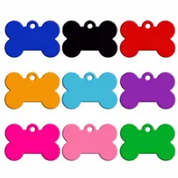 Dog ID Tag Pet Bone Nameplate Personalized Puppy Custom Dogs Pets Name Phone Address Number Tag Inventory Wholesale