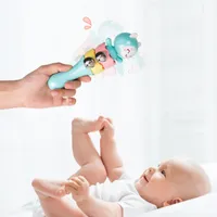 Ręka grzechotka dla niemowląt Zabawy Małe dzieci mogą mielić zęby i przykleić nowonarodzone dziecko uspokajające ORFF 0-3 miesiące Śliczne wyrażenie obrotowe ciało