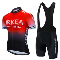 2022 Arkea Summer Bike Clothing Cycling Cycling Jersey Quick Ropa ciclismo mens mtb bicycle wear short sleeve gel conging pad bib road road sets 002