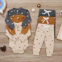 Set di abbigliamento baywell neonato bambino ragazzo luna da sole lunare stampare pantaloni da corpi vestiti abiti primaverili a autunno abiti 0-2 °