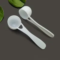 10ml 5g Plastic Meaure Spoons Kitchen Food Flavour Seasoning Measuring Scoop Tools Household Baby Milk White PP Scoops
