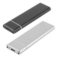 USB 3 1 a M 2 NGFF SSD Caixa de gabinete externo de caixa de disco rígido SSD SSD para M2 SSD USB 3 1 2230 2242 2260 2280238F