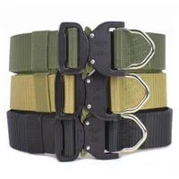 Waist Support Nylon Tactical Belt Military Army Combat Belts Men Outdoor Survival Hunting Accessories Training Metal Buckle BeltWaist Suppor