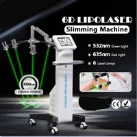 Sistema profissional de slimming a laser 532nm 635 Redução de gordura a laser Máquina de fonte fria Máquina de lipólise verde da luz verde lipólise do abdômen Peso