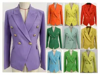 Kvinnor kostymer blazers vår sommar hösten casual smal kvinna jackor mode lady office kostym fickor affärer hackad kappa 19 färger alternativ s-3xl plus storlekar-6
