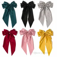 Girls Barras Grandes Bows Ribbon Bedpins Estilo de preppy Kids Bow Hair Clip Children Prin3377