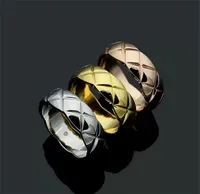 Kostenlose Lieferung Maxi Dragon Ring Marke Classic Wide Body Rhombus 1.0cm 0.6 cm Ringe Designer Männer Luxus Ringe Frauen Fibbia Schmuck Handgemachte Mode Paar Ring Geschenk