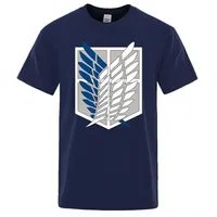 Attaque sur Titan T-shirt of Freedom Tshirts Mens Japanese Anime Tshirt Men Short Summer Tees Summer Tops Man 220629