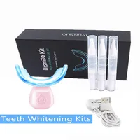 Cold light Teeth Whitening LED Kit with 3*3ml tooth bleaching gel waterproof outstanding whitener effective use at home277n