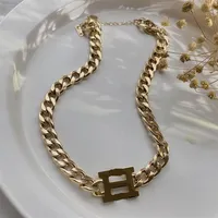Mode Edelstahl Buchstabe 14K Gold Cuban Link Chain Halskette Armband für Herren und Frauen Partyliebhaber Geschenk Hip Hop Luxury Jew246z