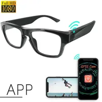1080P HD Wifi Glasses Camera DVR For Driving Record Cycling Eyewear Camcorder Smart Glasses Mini Camera Touch Button Detachable H220411