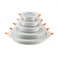 LED Downlight 6 Pack 4 Inch Ultra-Thin LED Recessed Ceiling Light 3000K 4000K 5000K Selectable 5W 9W 15W 20W 24W With High Brightness