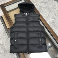 Зимняя дизайнерская куртка мужчины Gilet Down Vest Homme Vests Gilet Parkas Haud Hooded Overwear Водонепроницаемый для мужчин и женщин с толстыми рукавами.