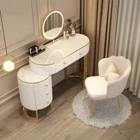 Nordic Designer Dressers Minimalist Modern Bedroom Furniture home Dressing Tables light Luxury Makeup Storage Cabinet Integrated