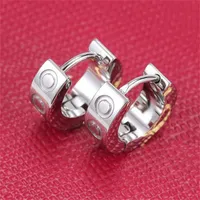 Fashion Titanium Steel Nails Earrayos de abogado de orejas para hombres y mujeres joyas de plata de oro para amantes de la pareja XY001