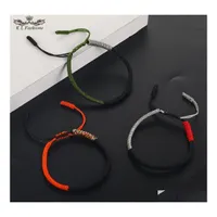 Link Chain Bohemian Handmade Woven Lucky String Bracelets For Men Women Colorf Braided Knots Blessed Prayer Friendship Jewelry Gift Dhncj
