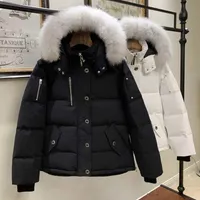 Jackets de invierno Down Outdoor Leisure Moose Down Coats a prueba de viento para hombres impermeables y chaqueta a prueba de nieve gruesa cola de lobo real doudoune woolrich