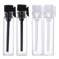 1ml 2ml 3 ml mini botella de perfume de vidrio de viaje para aceite esencial vacío contenitori cosmético vuoti para los aceites de muestra difusores