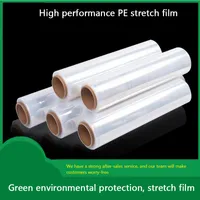 中国で作られたその他の梱包シッピンG材料包装袋PEストレッチプラスチックフィルム透明な大きなロール産業防止フィルムカスタムメイド