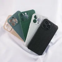 Carbon Fiber Pattern Phone Cases For iPhone 13 11 12 Pro Max XR XS X Luxury Back Cover TPU Soft Shell Protective Shockproof Anti-drop