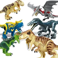Duży rozmiar dinozaury bloku Puzzle Cegły Dinozaurów Dinosaur Figurki Bloki Baby Education Zabawki Dla Dzieci Prezent Dzieci Zabawki
