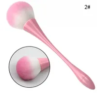 Nowy 7 Multicolor Nail Art Brushes Water Drop Drop Małe Design Design Kubek Nail Dust Remover