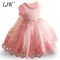 2019 New Lace Baby Girl Dress 9m-24m 1 년 아기 생일 드레스 멍청한 생일 파티 공주 드레스 MX1907192683