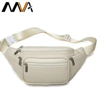 MVA حقيقية حزام جلدية حقيبة Womens Womens for Women Fanny Pack Pack Pack Belt Belt Belt Bag Woman Woman Bumbag 220628