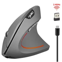 2020 Vertical Wireless Mouse Bluetooth Mouse Ergonomic Vertical Wireless 2400 DPI Mice 2.4Ghz new315G