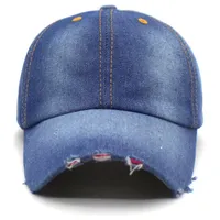 Весна и летняя бейсбольная кепка Унисекс промытый джинсовый хип-хоп Snapback Caps Women Street Sunhat мужчины мода открытый спорт папа шляпы