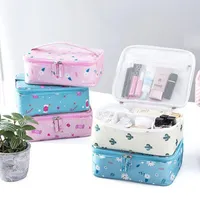 Storage Bags Multifunctional Travel Cosmetic Bag Women's Waterproof Skin Care Bathroom Lazy Wash BagStorage