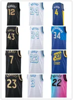 2021 Jerseys de basket-ball classiques Porte-ball de basket-ball 30 Curry Royal Classic Edition Sports 22 majordr