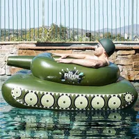 Tanques de jato infláveis ​​parques de água tanques de natação tipos jatos de água anel de carro blindado gun gun gunshings adult círculo de cama flutuante de novo