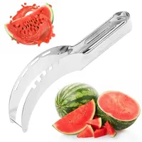 304 roestvrijstalen watermeloenartefact snijden mesmes corer fruit en groentegereedschap keukenaccessoires gadgets