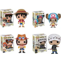 10cm Funko Pop One Piece Monkey D Luffy Qiao BA PVC Figures d'action Big Head Doll Model Toys173X