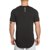 MuscleGuys Sommer T -Shirt Herren Mode T -Shirt Marke Kleidung HipHop Kurzärmelig Streetwear Fitnessstudio Sport Slim Fit Tees Tops 220706