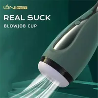 New UNIMAT Real Sucking Male Masturbator Strong Clip Suction Blowjob Deep T245D