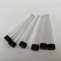 Tubos personalizados de garrafas plásticas de prerradeira oeste com tampas garrafa de embalagem transparente para articulações curadas pré -rolo tubo